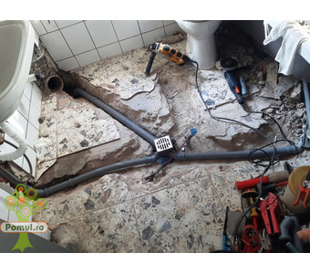 Servicii Instalații: Schimbat Sifon Pardoseală, Țevi Scurgere