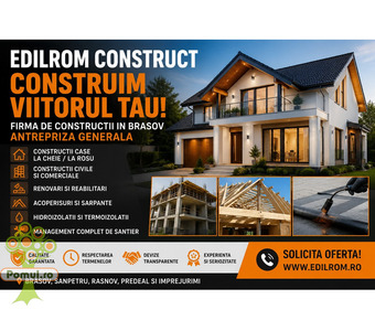 Firma Constructii Brasov - Constructii Case la Cheie, Case la Rosu, Renovari si Antrepriza Generala