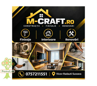 M-Craft – Finisaje interioare si renovari apartamente, case si cabane in Suceava